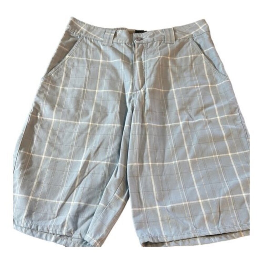 O'Neill Board Hybrid Shorts Blue White Size 32 GUC #0409